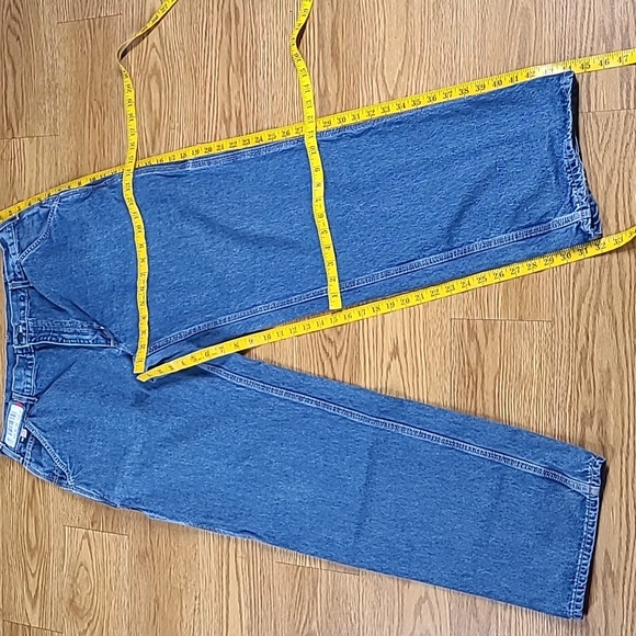 CARHARTT 36x32 STRAIGHT MEN'S CARPENTER 2018 DENIM FADED BLUE WIDE LEG JEANS - Picture 2 of 8